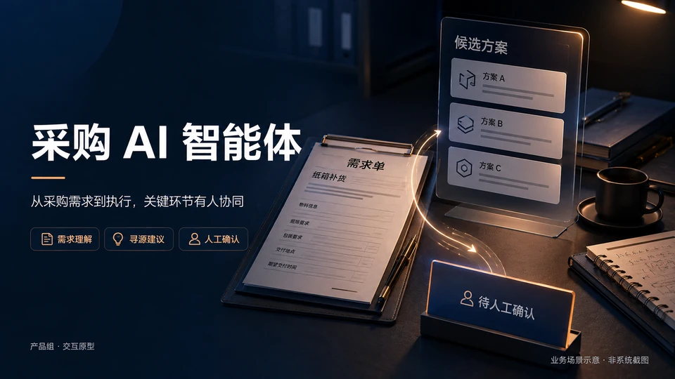 采购 AI 智能体总览：需求理解、寻源建议与人工确认